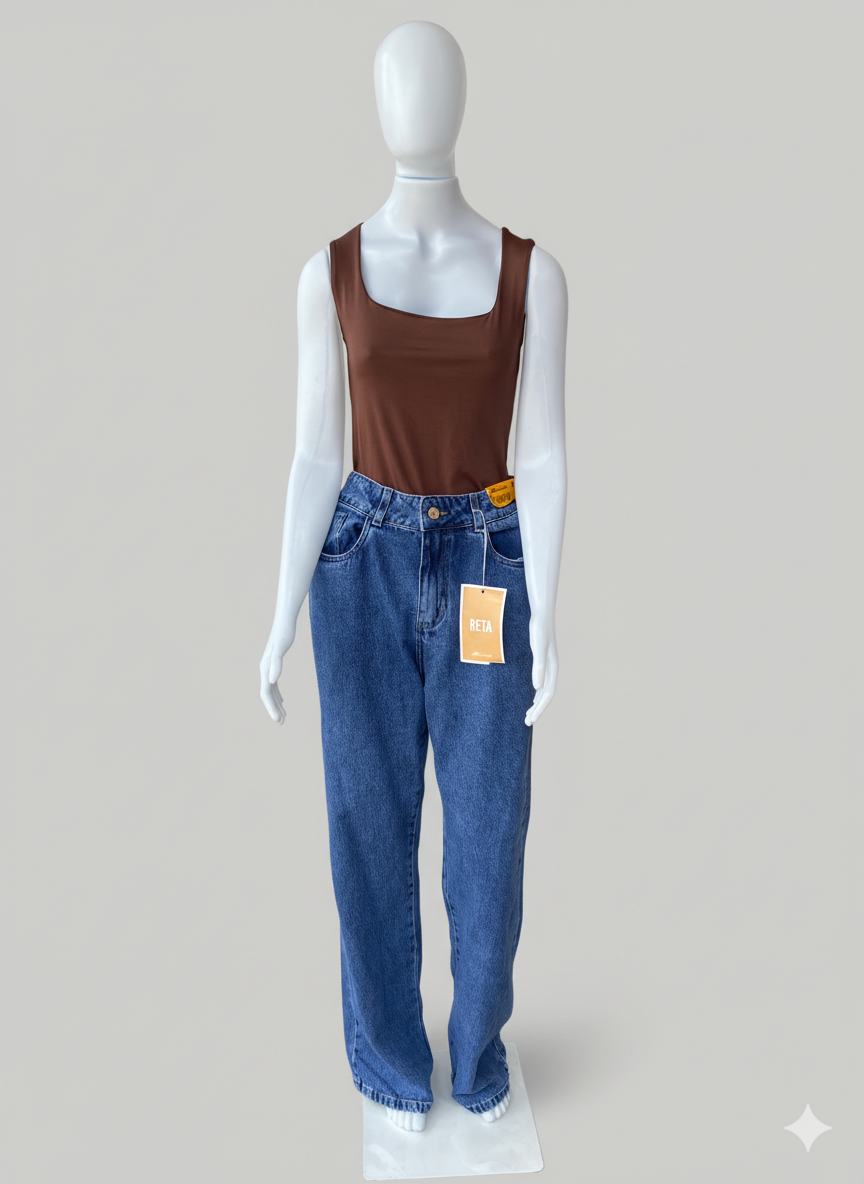 Calça Sawary Jeans Reta