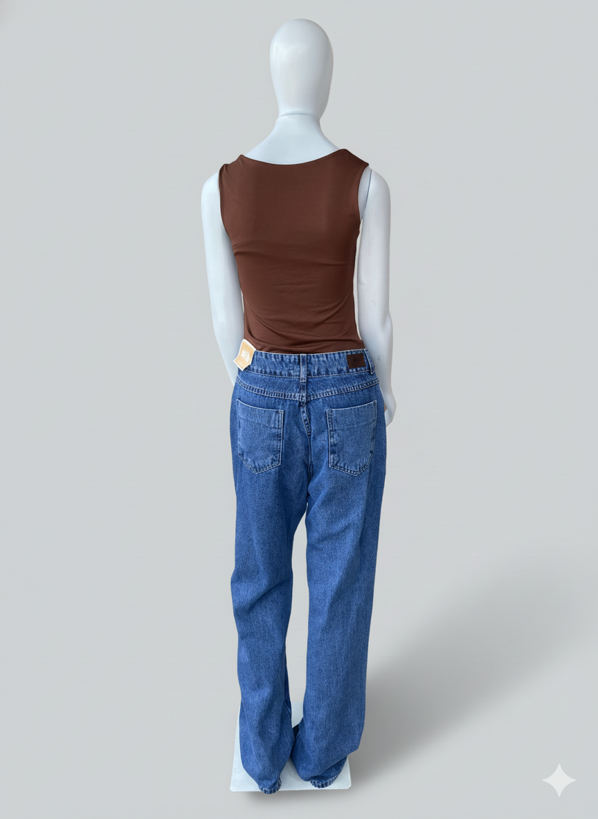 Calça Sawary Jeans Reta