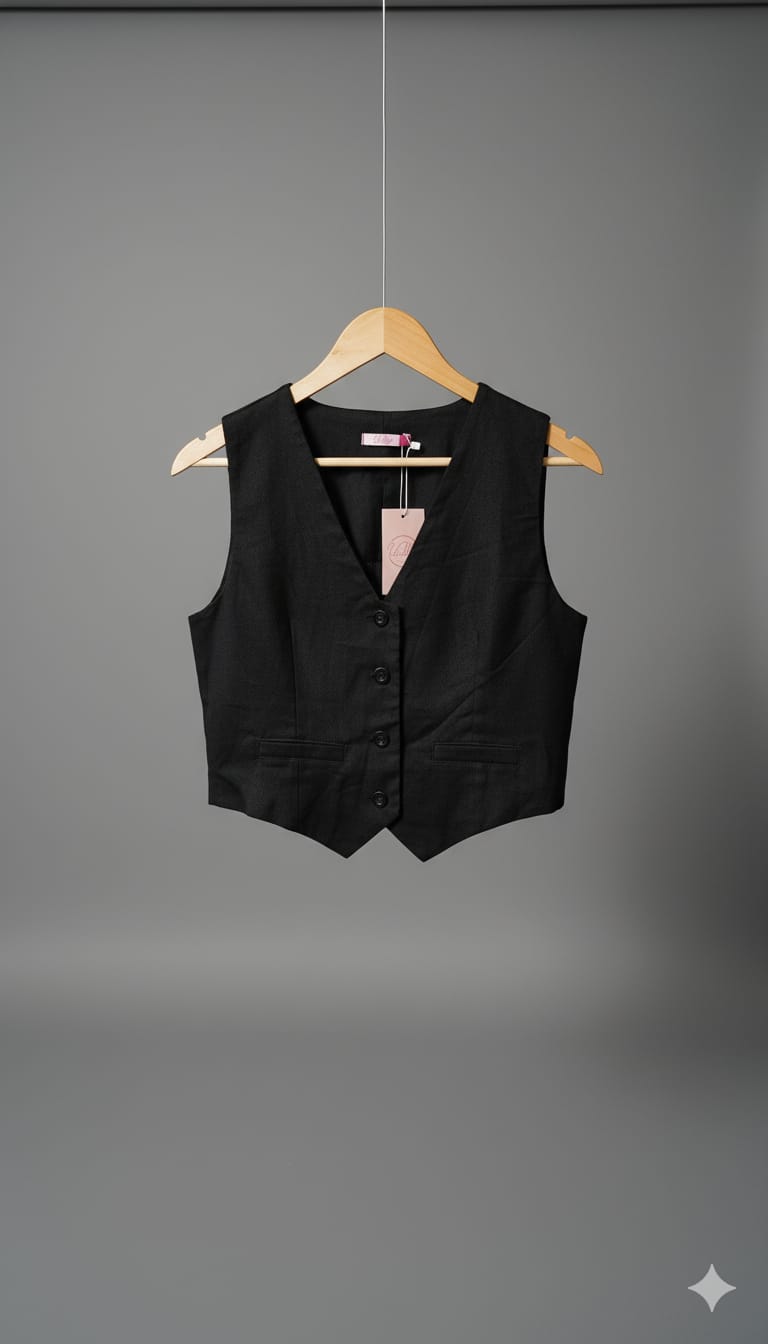 Colete em Alfaiataria – Tamanho P & M