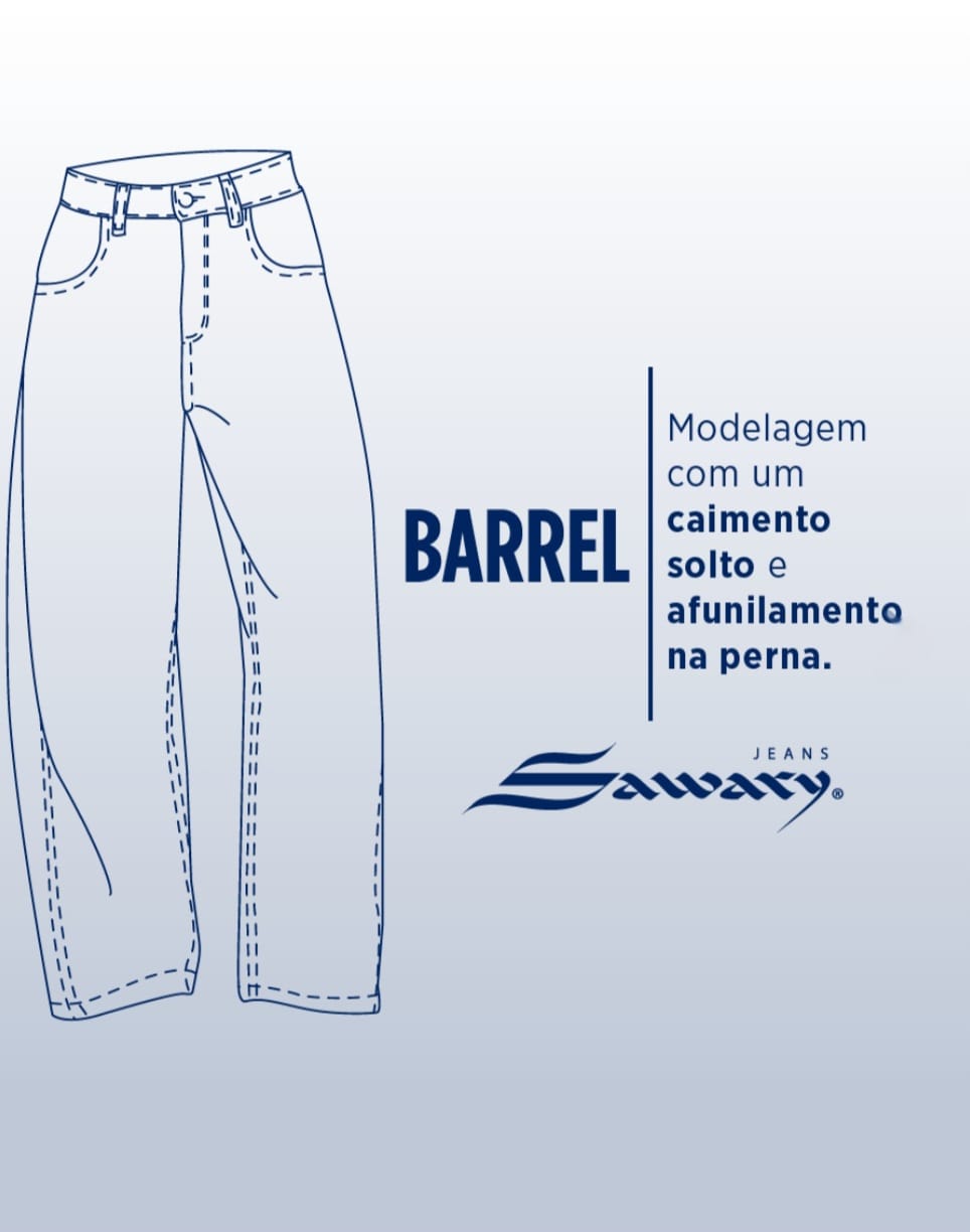 Calça Barrel – Estilo Moderno e Conforto