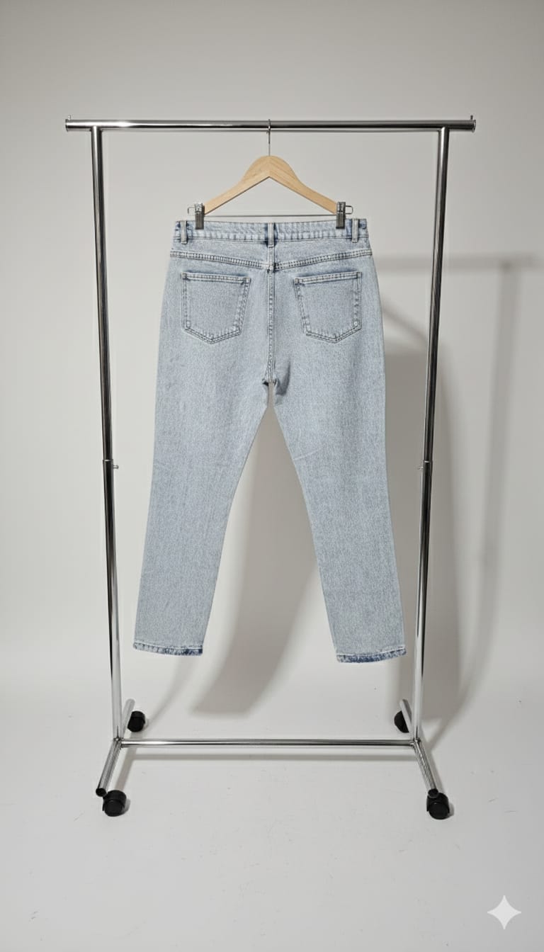 Calça Jeans Cigarette Feminina – Lavagem Clara