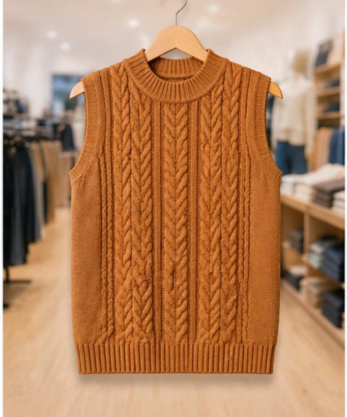 Regata Tricot Caramelo
